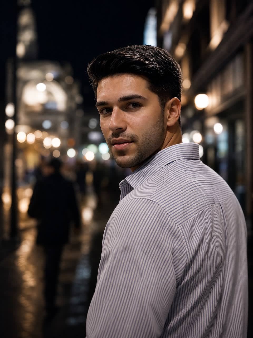 تصویر پرامپت نمای پشت شانه | PromptsFA