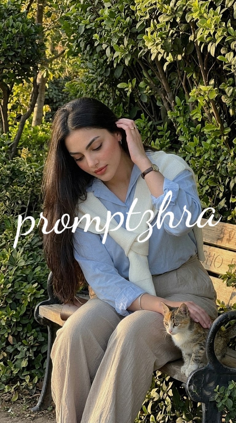 تصویر پرامپت پرتره طبیعی در باغ | PromptsFA