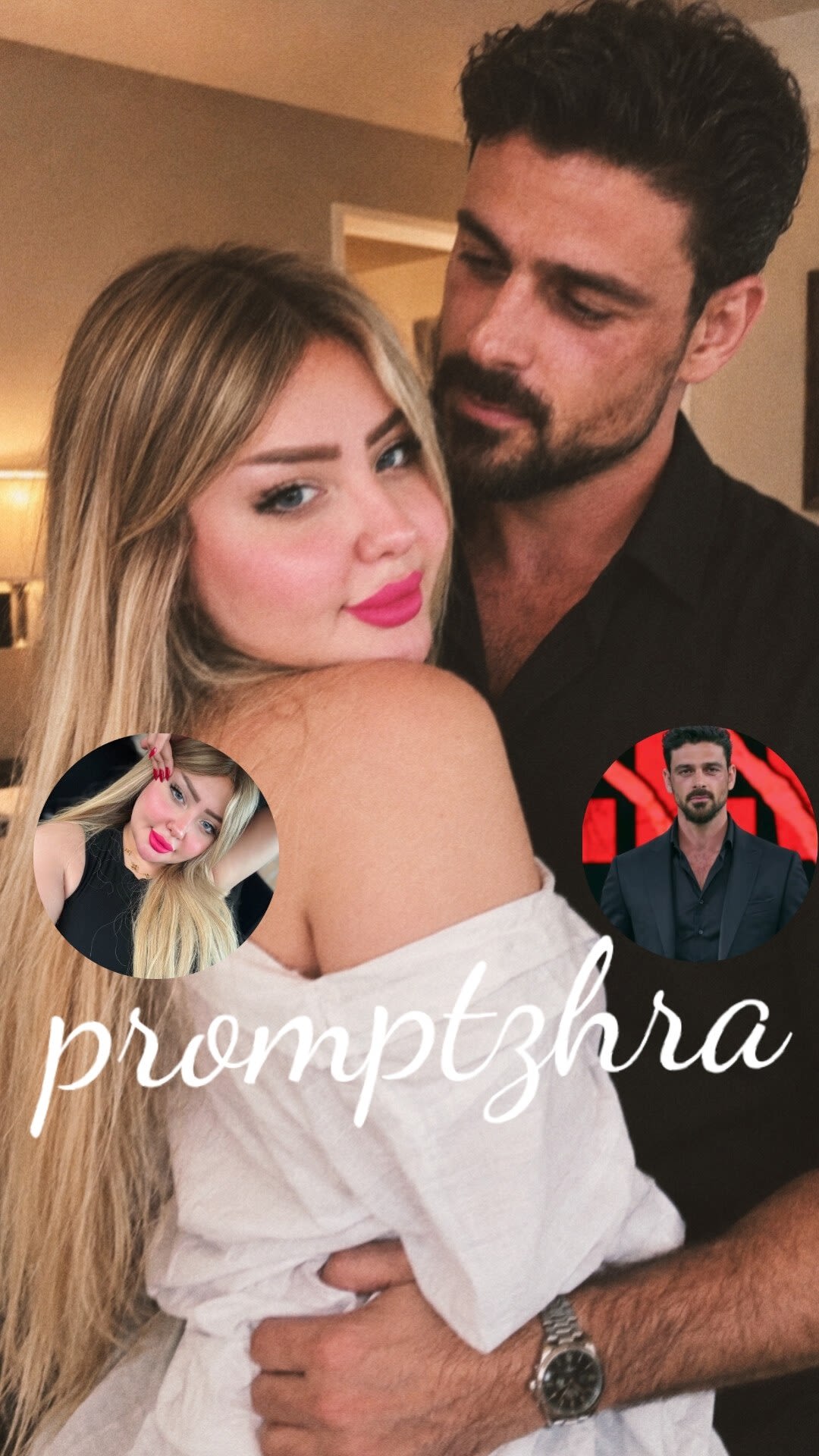 تصویر پرامپت عکس دو نفره واقعگرایانه گوشی | PromptsFA