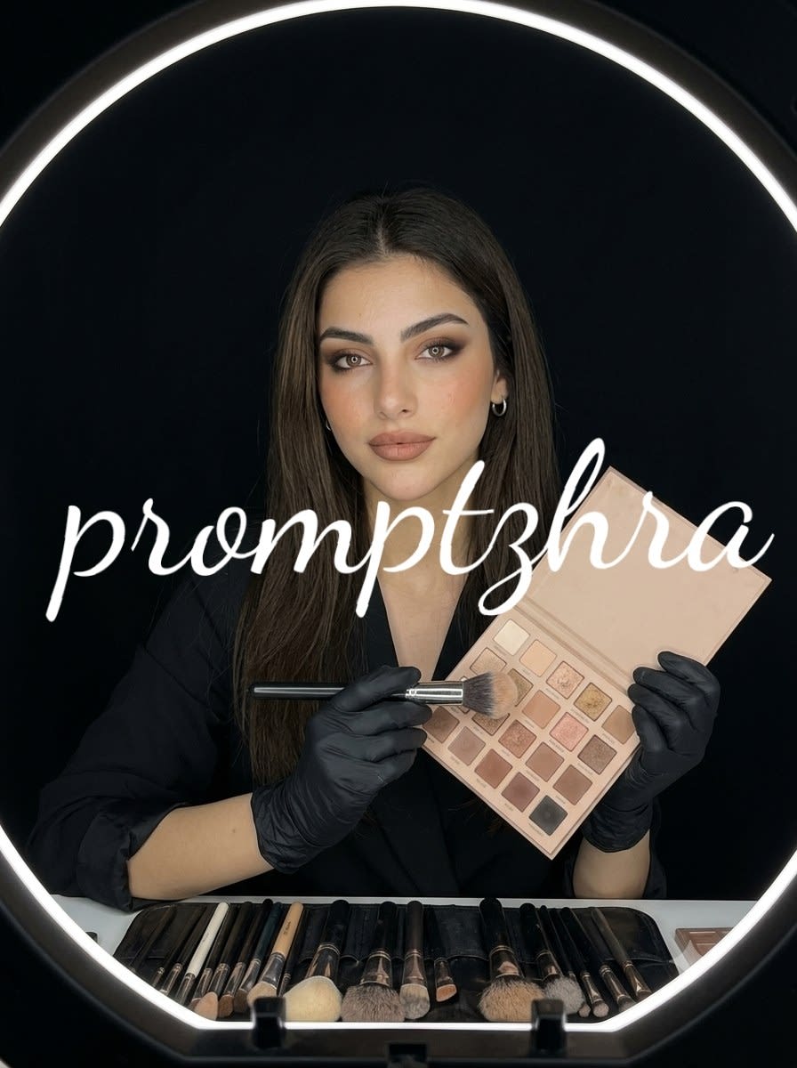 تصویر پرامپت میکاپ آرتیست حرفهای | PromptsFA