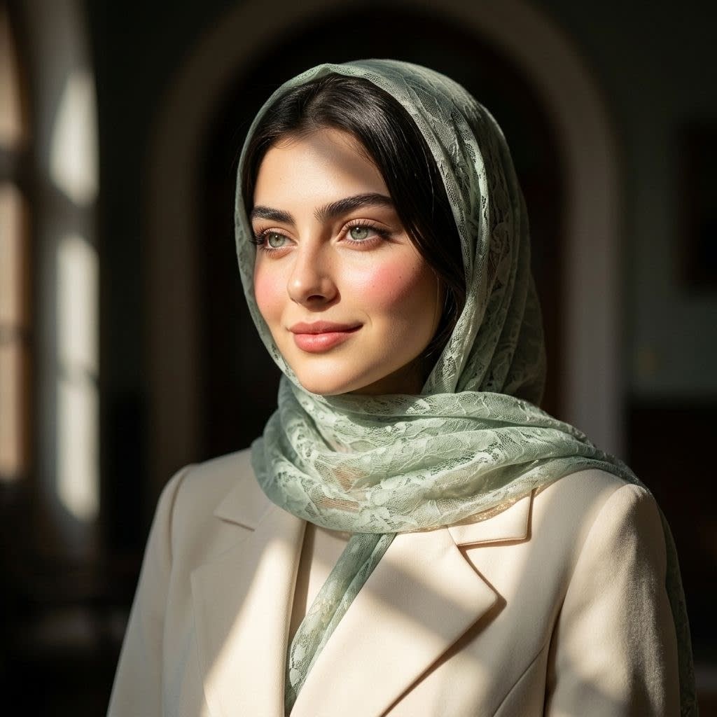 تصویر پرامپت پرتره سینمایی زن | PromptsFA