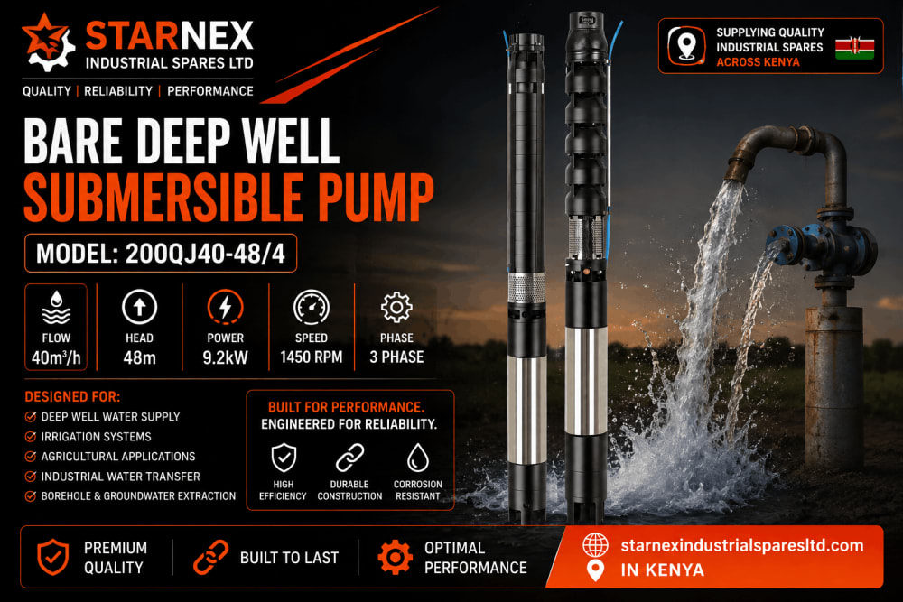 Deep Well Submersible Water Pump 125QJ5-70-2.2kW for residential & hotel borehole water supply
