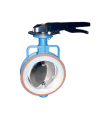 4MATIC 4M-ITC Fully PTFE/PFA Lined Chemical Butterfly Valve photo 3