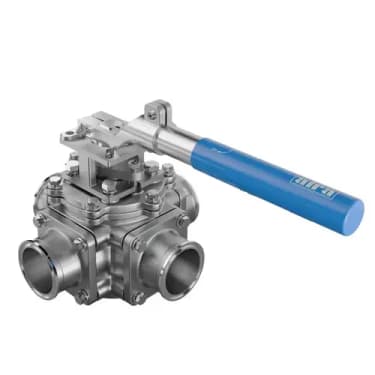 3 & 4-Way Ball Valve 4M-SUZ-HD-FD — Flanged / Triclover