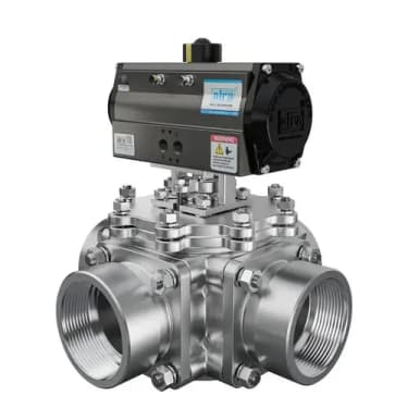 3 & 4-Way Ball Valve 4M-SUZ-HD-SD — Screwed / Triclover