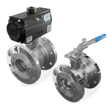 3-Piece 2-Way Ball Valve 4M-BAW — Flanged & Screwed