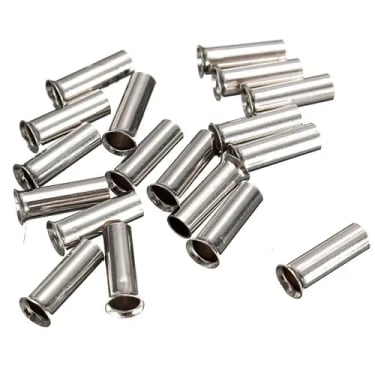 EN7512 Non-Insulated Round Cord End Wire Ferrule Terminals (0.75mm²)