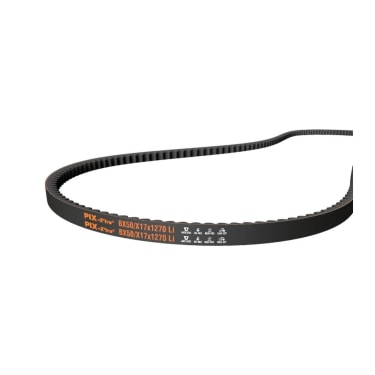 PIX-X'tra Raw Edge Cogged V-Belt — Section AX (AX-38 / 13×8mm Cogged)