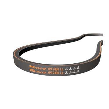 PIX-X'tra Raw Edge Cogged V-Belt — Section BX (BX-52 / 17×11mm Cogged)