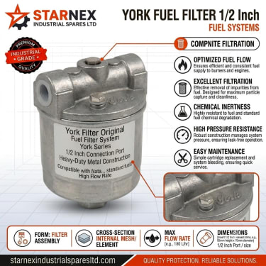 York Fuel Filter 1/2 Inch