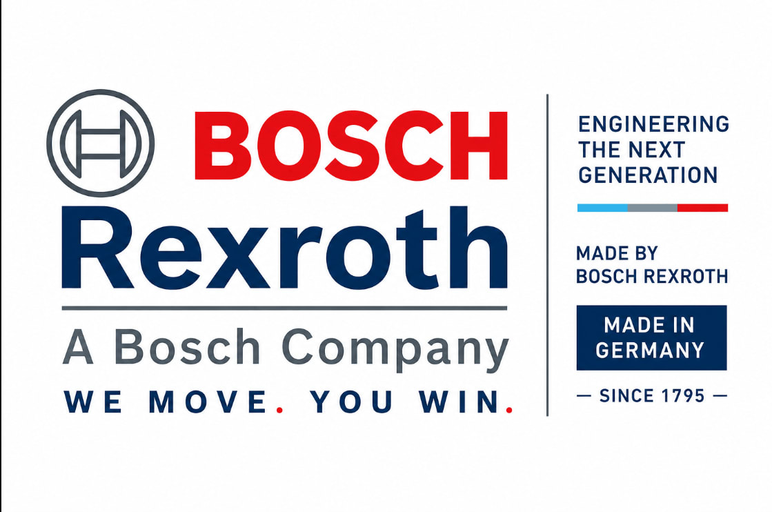 Bosch Rexroth (Germany) official manufacturer logo and industrial spare parts branding