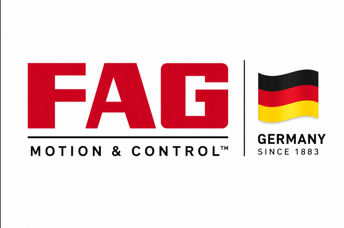 FAG (Germany) official manufacturer logo and industrial spare parts branding