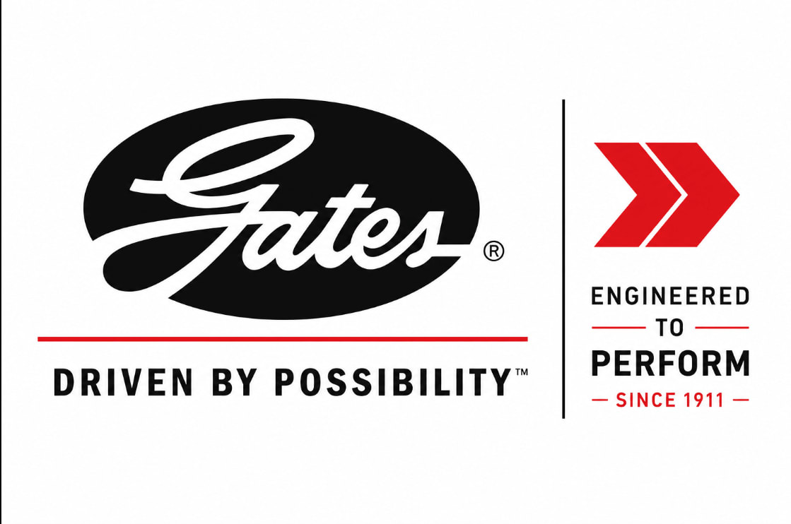 Gates (United States) official manufacturer logo and industrial spare parts branding