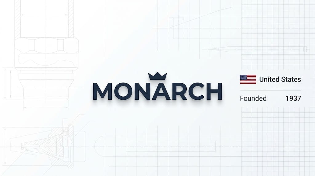 Monarch (USA (Monarch Nozzles Inc.)) official manufacturer logo and industrial spare parts branding