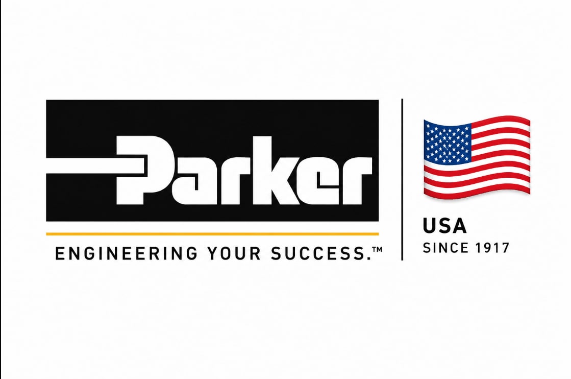 Parker (United States) official manufacturer logo and industrial spare parts branding