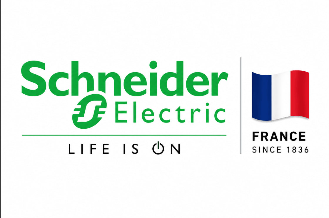Schneider Electric (France) official manufacturer logo and industrial spare parts branding