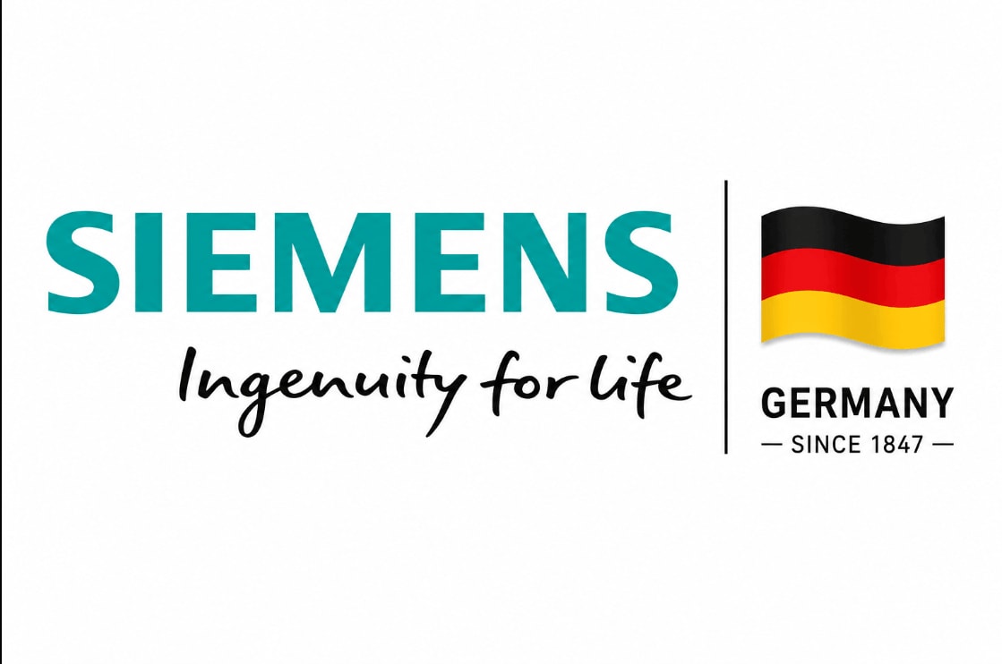 Siemens (Germany) official manufacturer logo and industrial spare parts branding