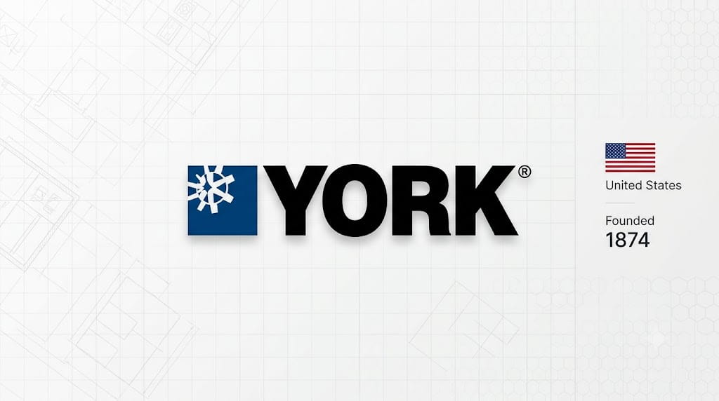 YORK (USA / International) official manufacturer logo and industrial spare parts branding