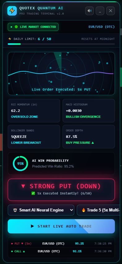 Quantum Bot Live Proof