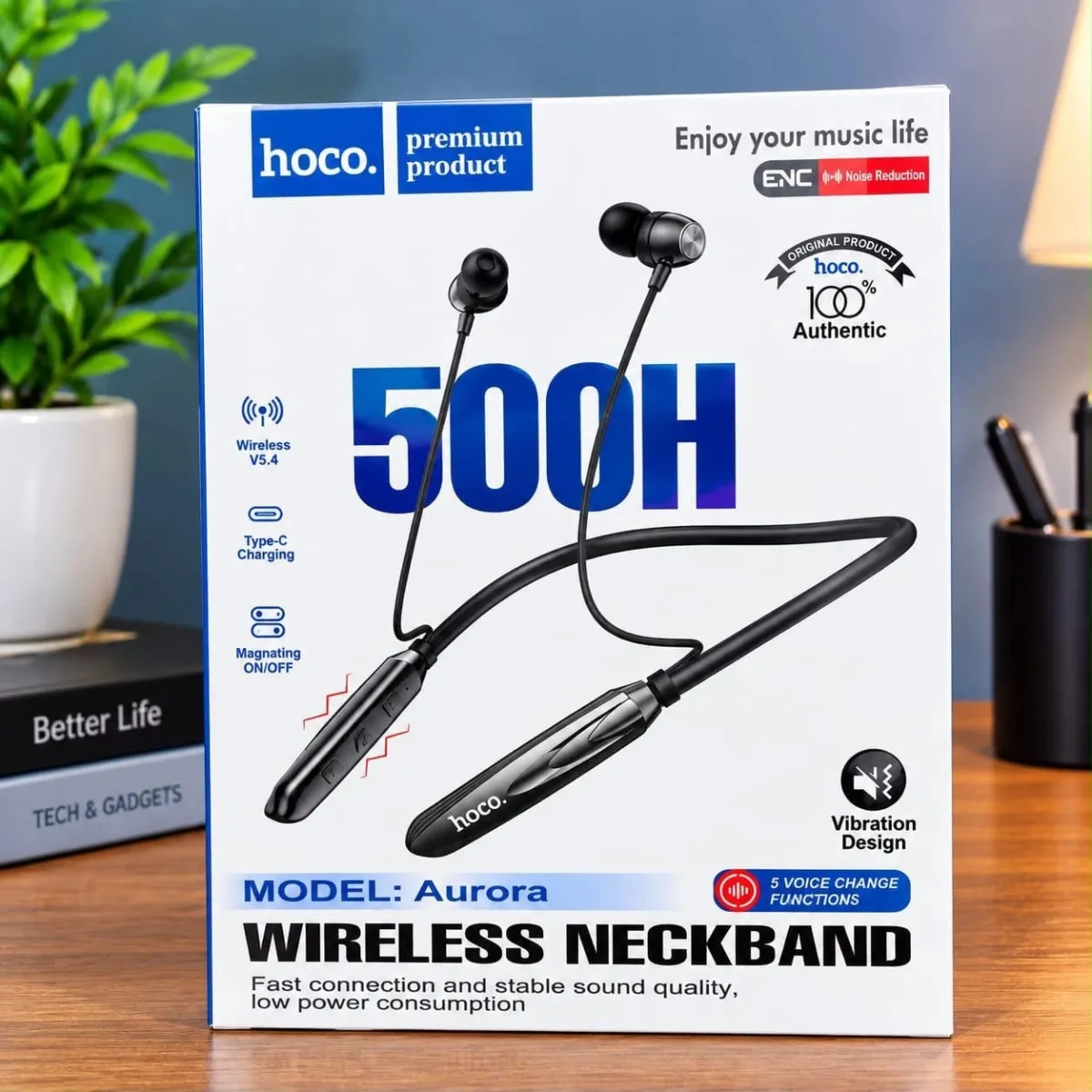 Hoco 500 Hour Magnetic Wireless Neckband