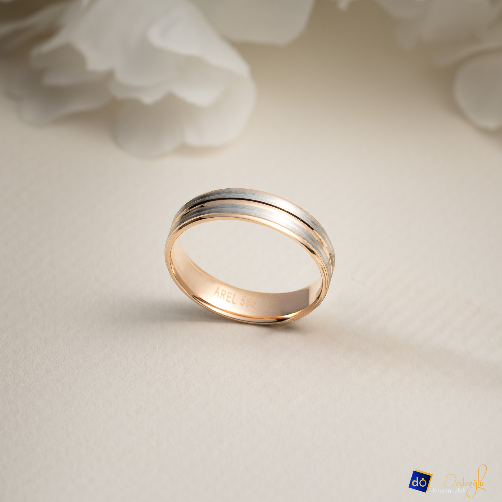 Rose - Beyaz Alyans