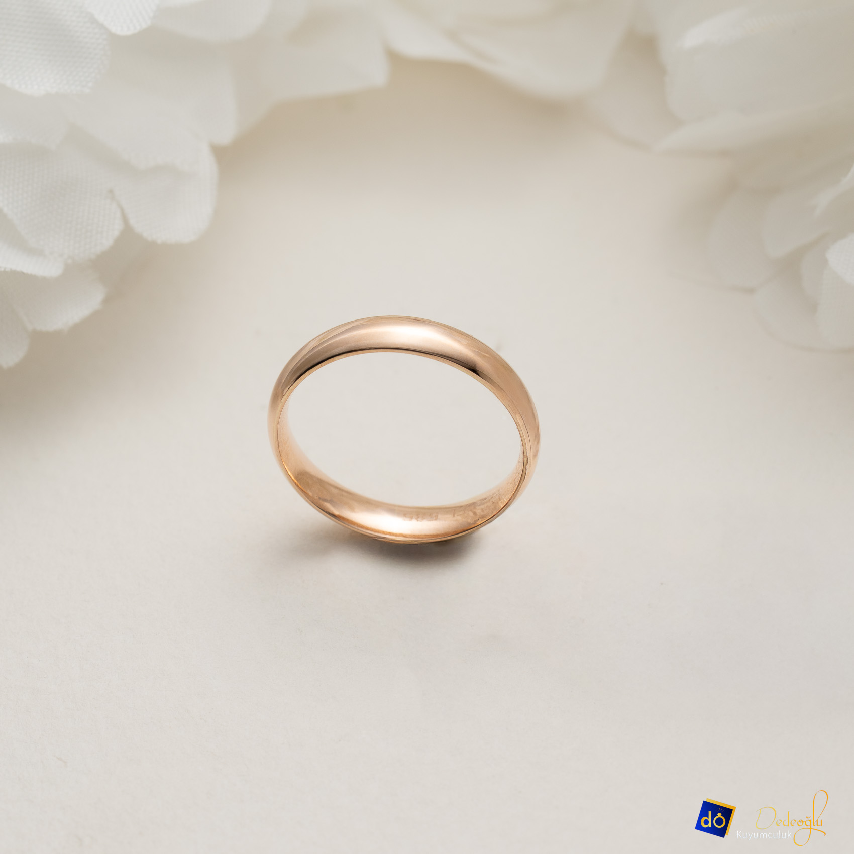 Düz 4MM Rose Alyans