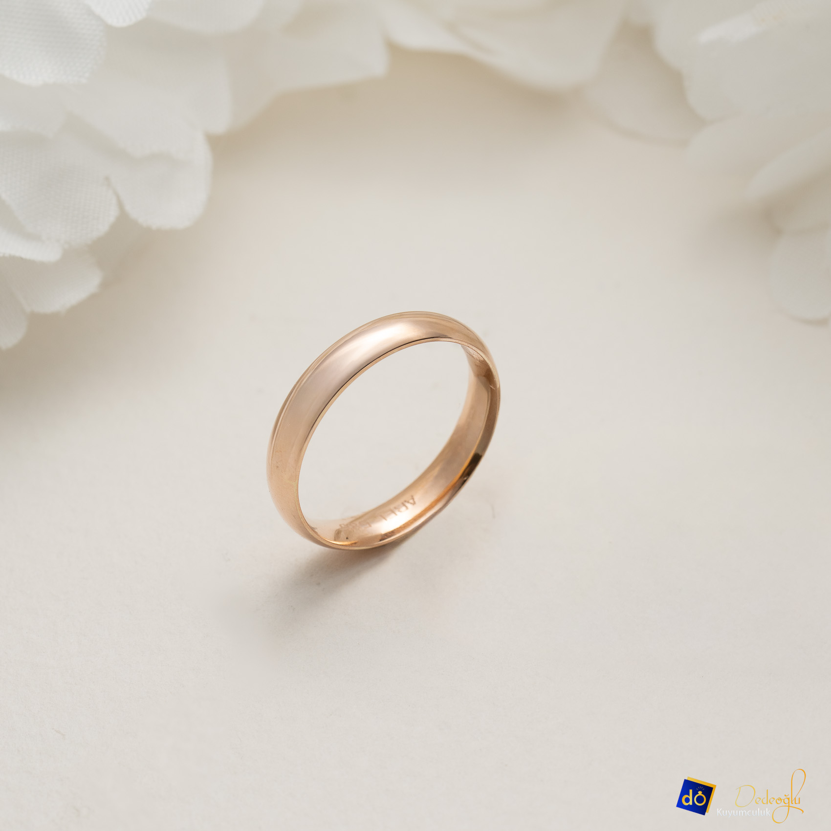 Düz 4MM Rose Alyans