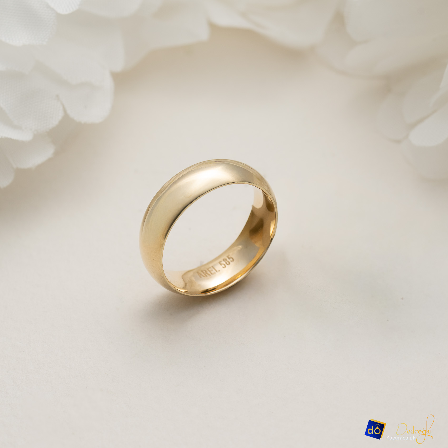 Düz 6MM Yeşil Alyans