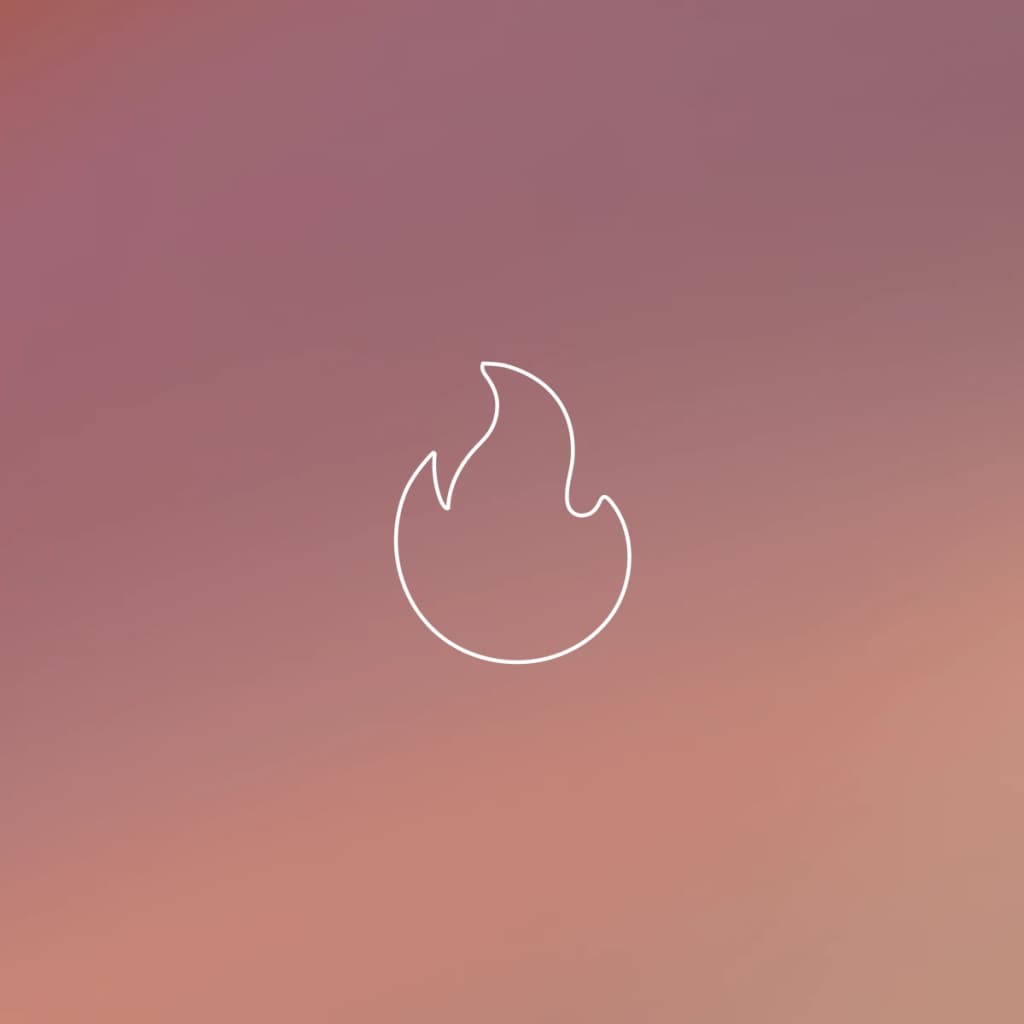 disaster recovery FG with central flame symbol