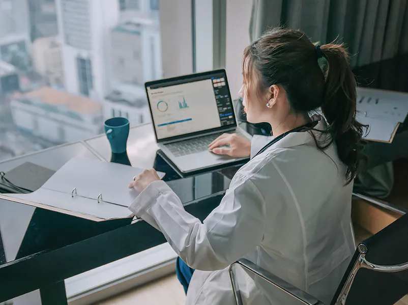 Doctor on Computer