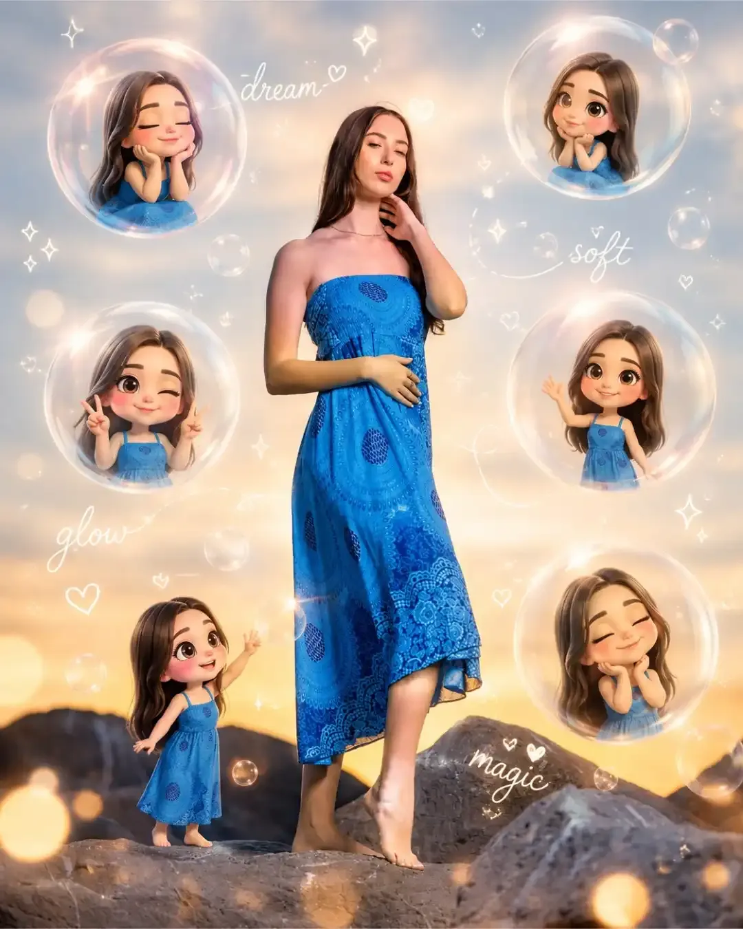 Dreamy Chibi Fantasy Portrait Ai Prompt - ChatGPT Generated Prompt Result (After)