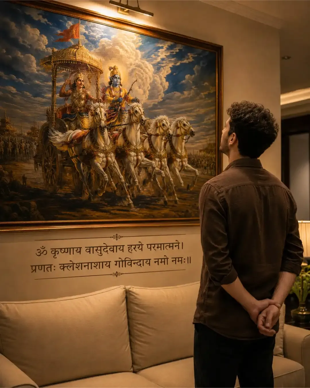 Cinematic Bhagwat Gita Prompt for Spiritual Portraits - ChatGPT Generated Prompt Result (After)