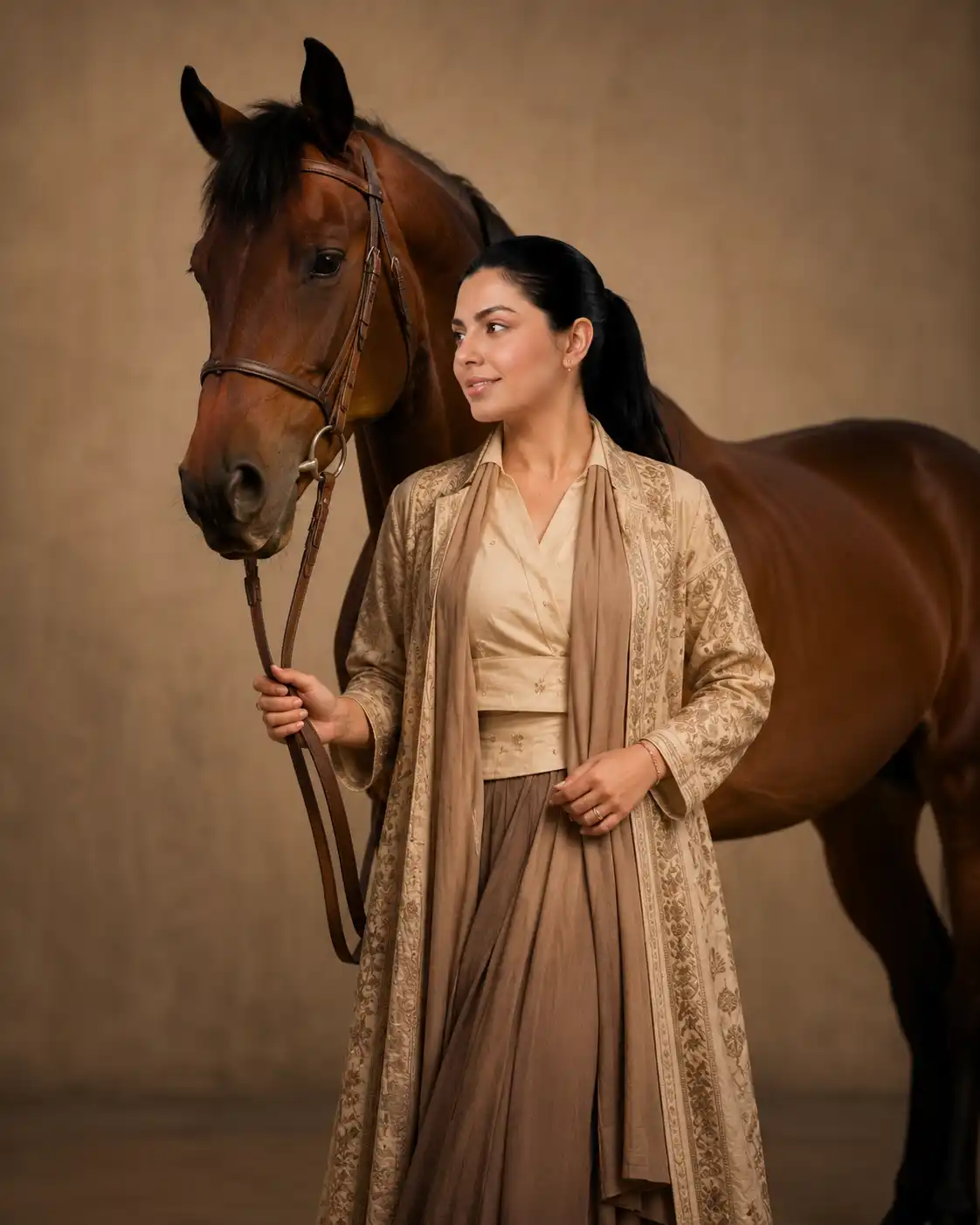 ChatGPT Luxury Fashion Editorial Horse Prompt - ChatGPT Generated Prompt Result (After)