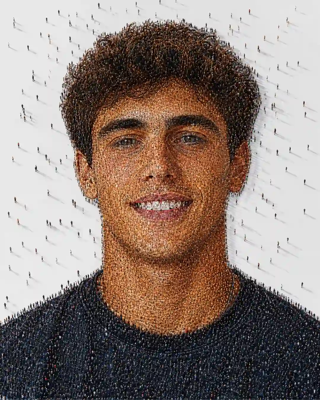 ChatGPT Human Mosaic Aerial Portrait Prompt - ChatGPT Generated Prompt Result (After)