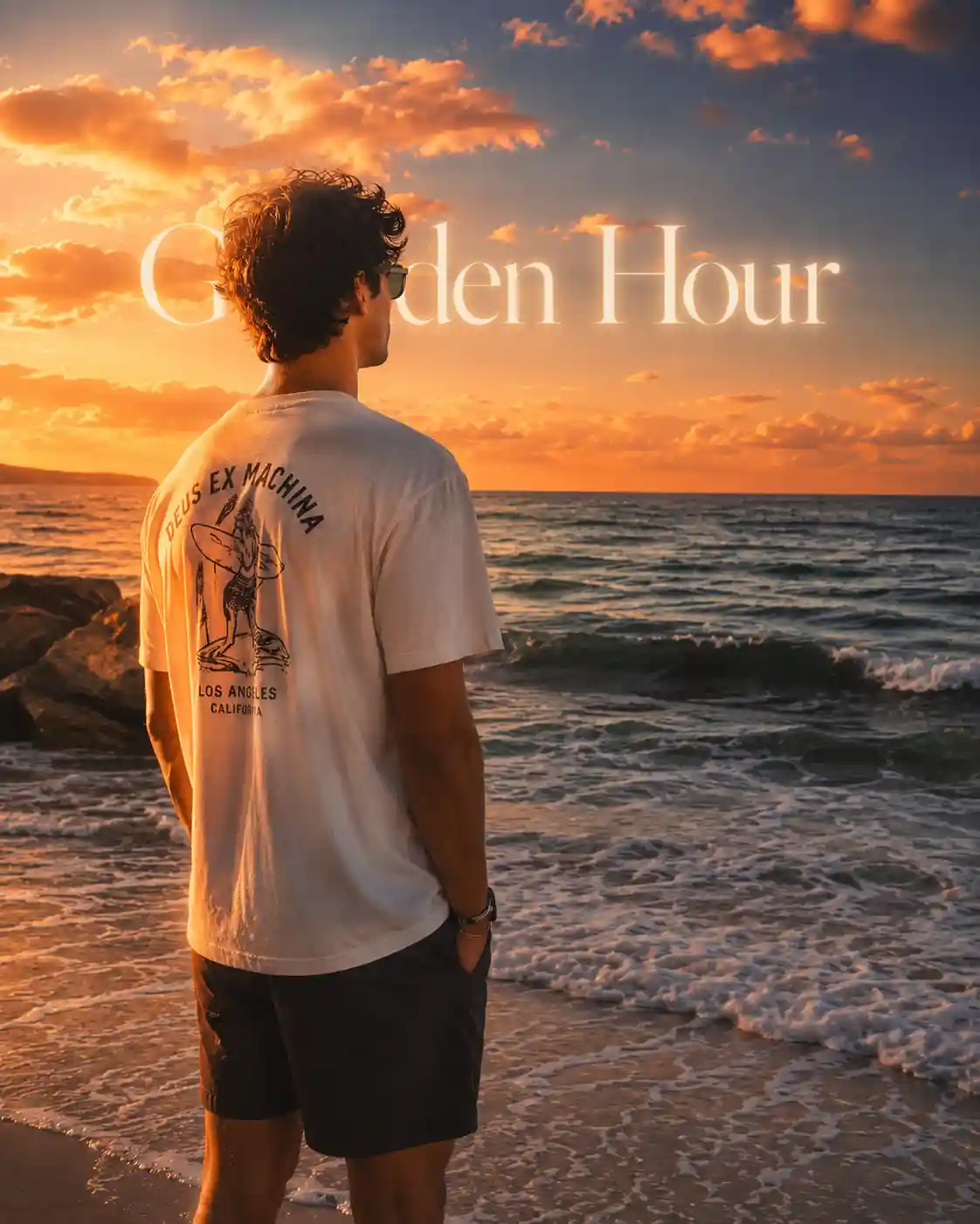ChatGPT Golden Hour Beach Portrait Prompt - ChatGPT Generated Prompt Result (After)