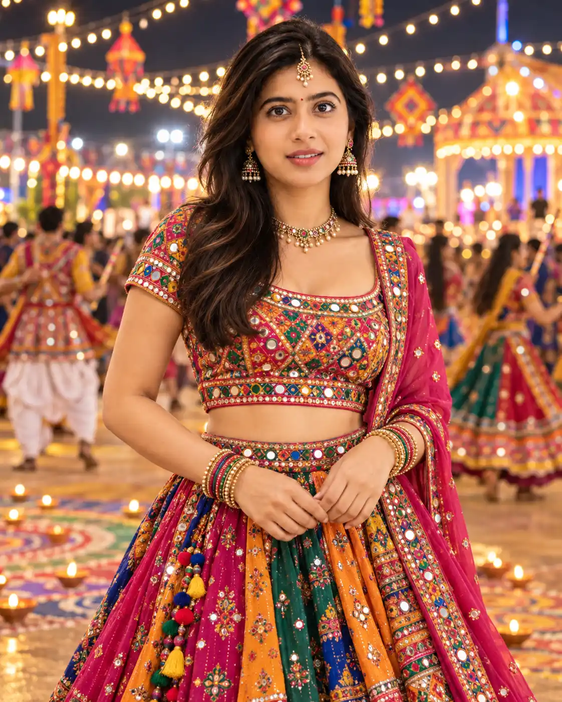 Navratri Look Prompt for Gemini Girl – Traditional Garba Photo Edit - Gemini Pro Generated Prompt Result (After)