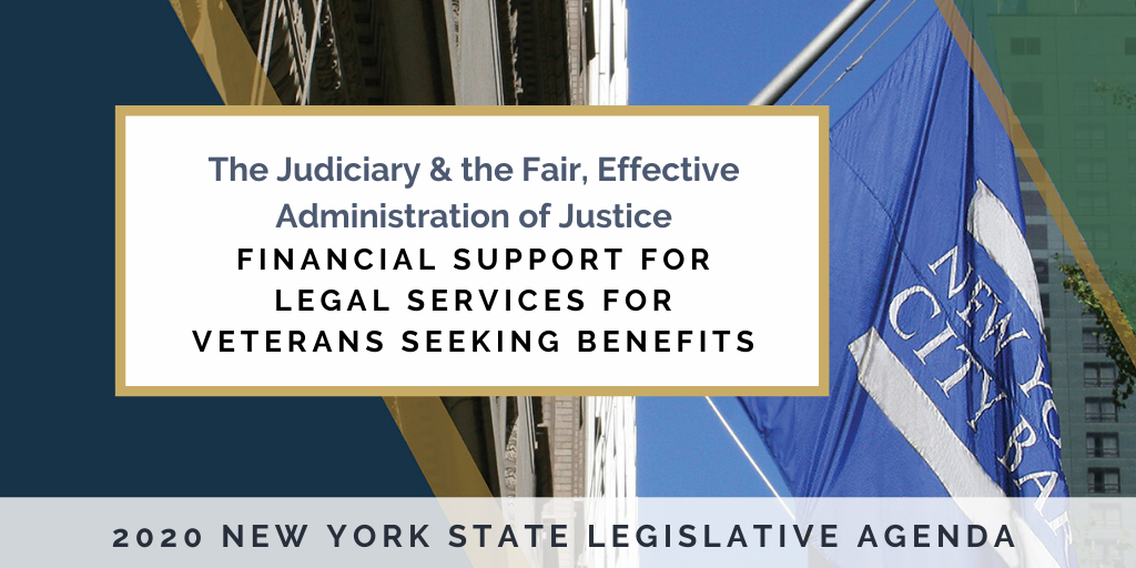 NYS Legislative Agenda Financial Support for Legal Services for