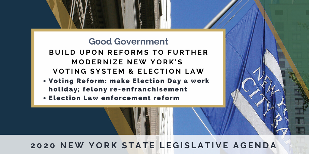 NYS Legislative Agenda Build upon Reforms to Further Modernize New