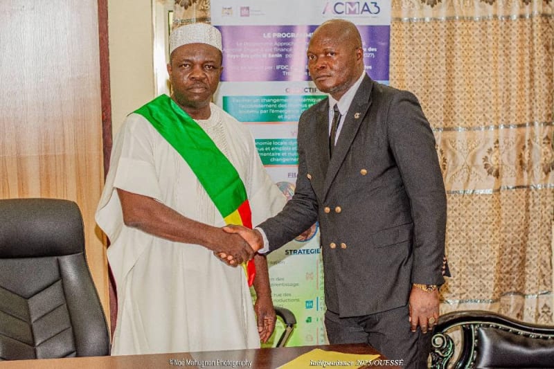 Dr Ibidon Firmin Akpo en visite dans la commune