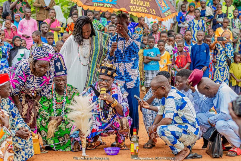 Dr Ibidon Firmin Akpo lors des cérémonies du 1er août à Ouèssè