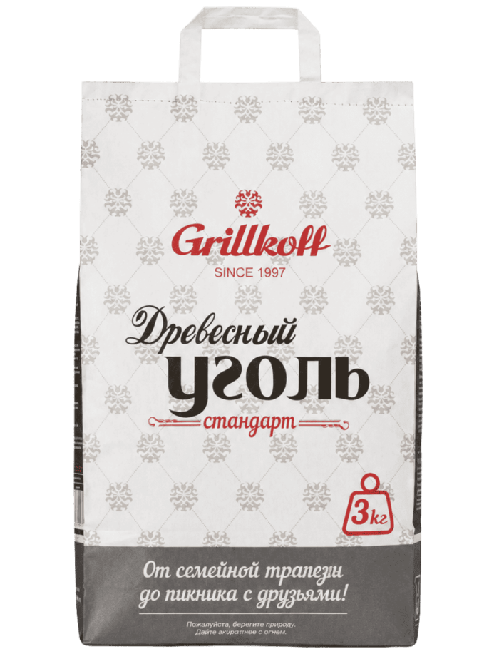 Древесный уголь Grillkoff 3 кг