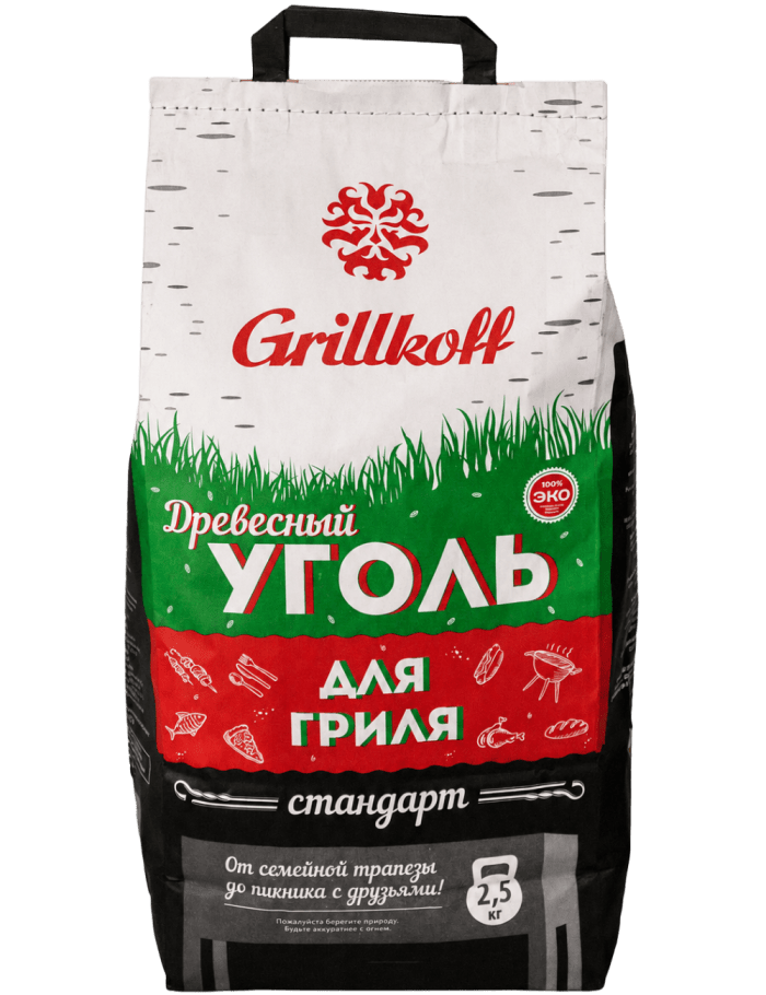 Древесный уголь Grillkoff 2,5 кг