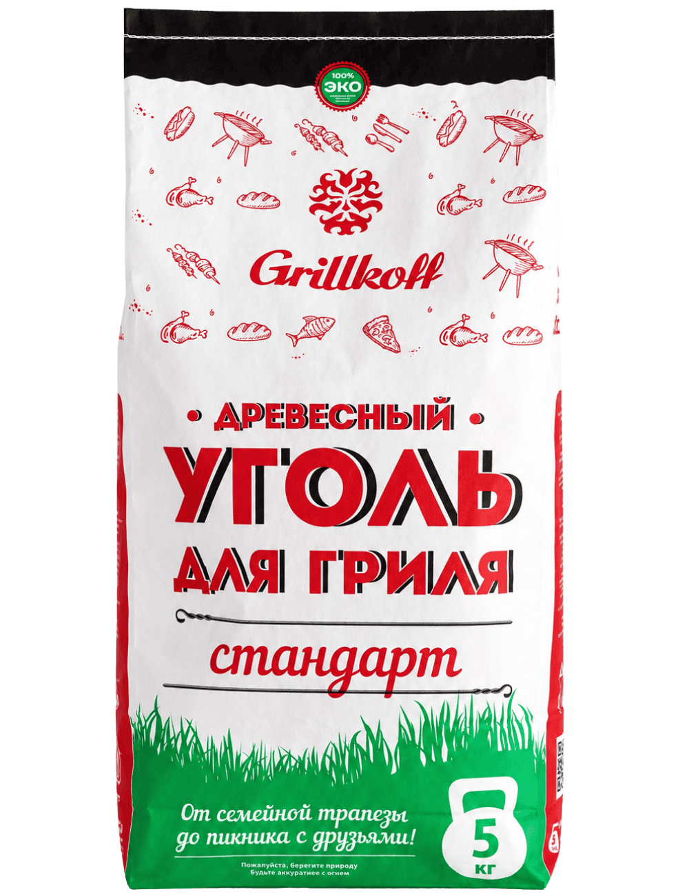Древесный уголь Grillkoff 5 кг
