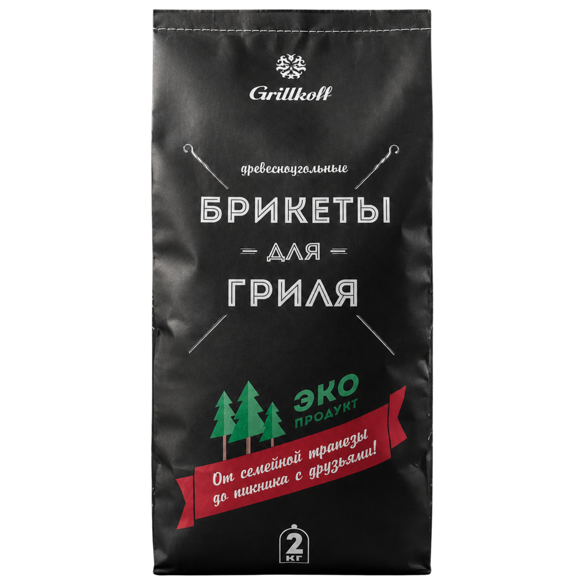 Брикеты древесноугольные, 2 кг