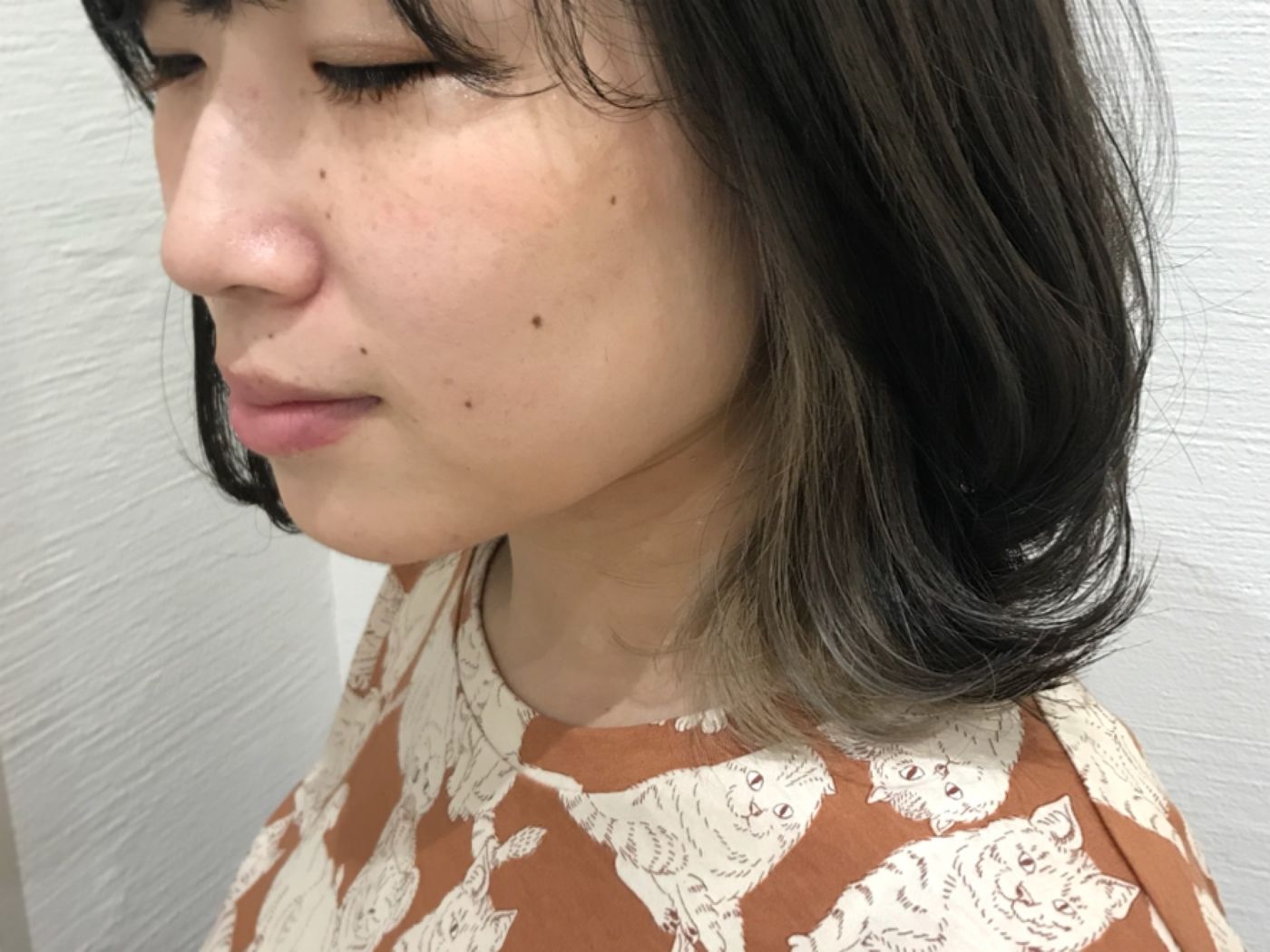 ☆チラッと見えるグレーカラー