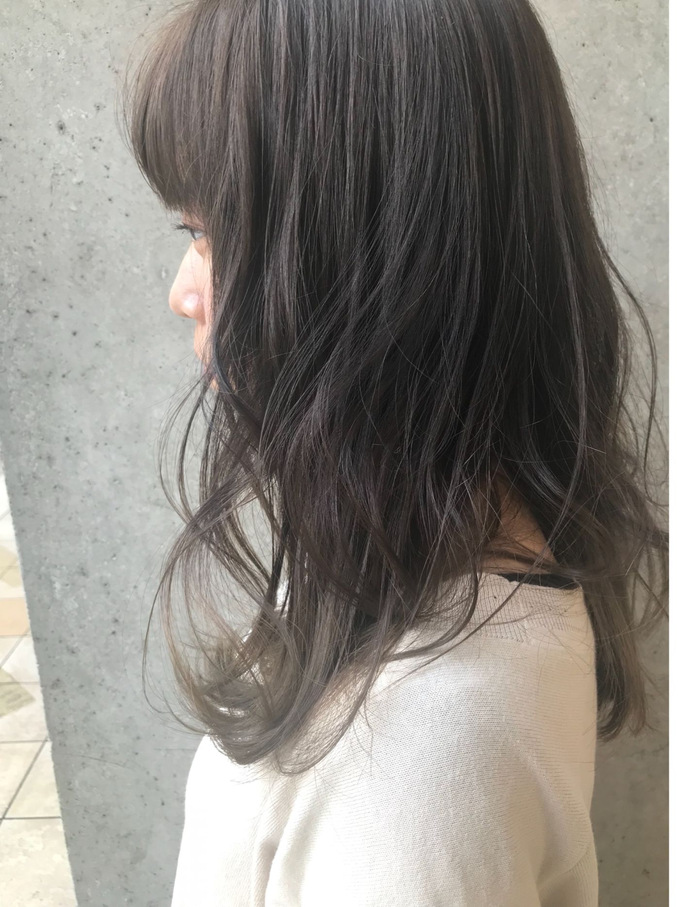 暗めだけど透明感でるアッシュカラー⭐️