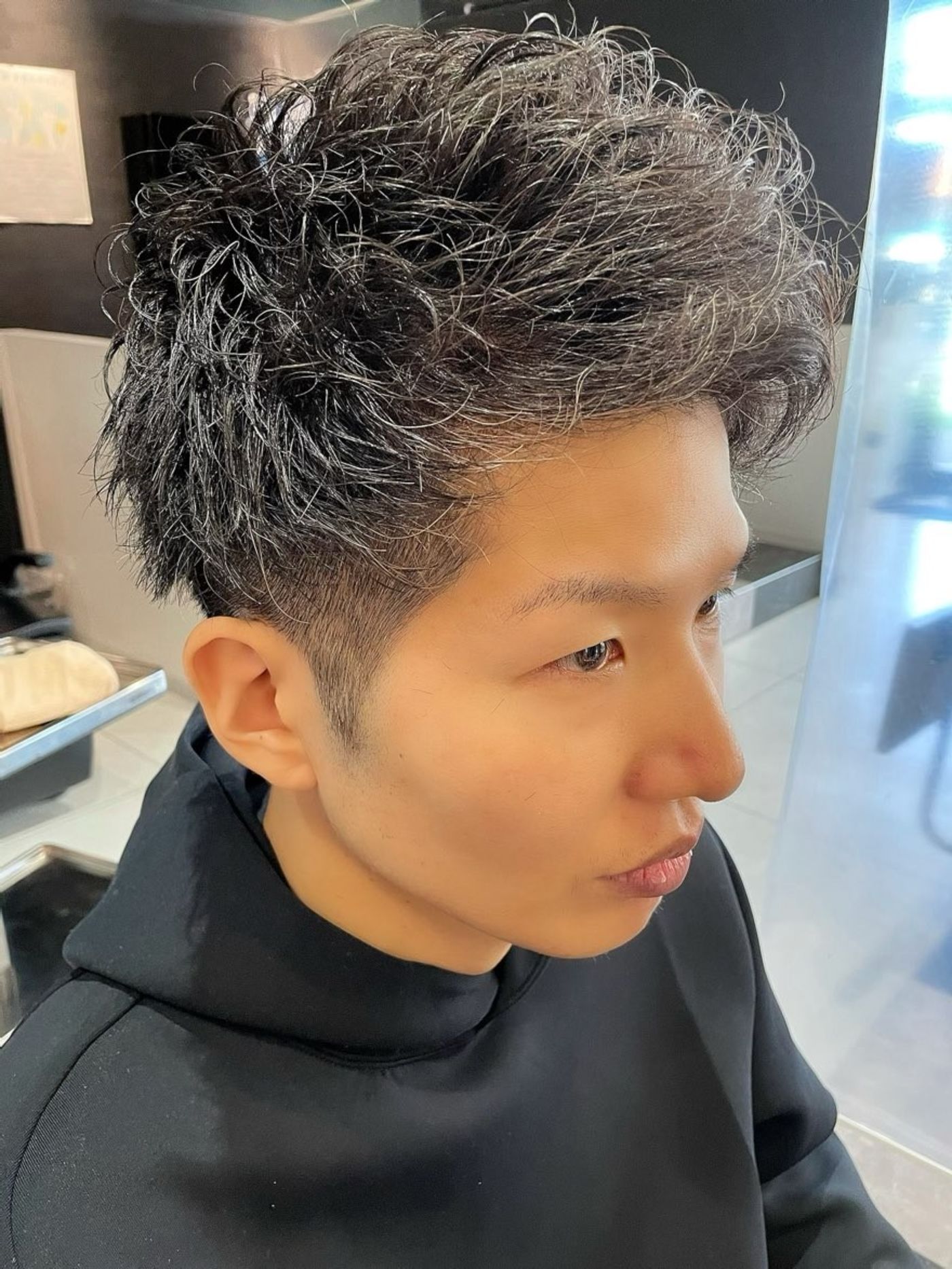 刈り上げショート×ジェットパーマ