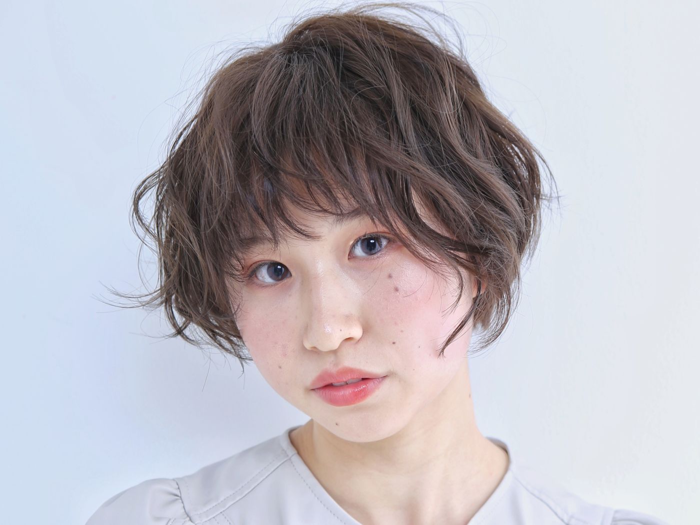 パーマでくしゃっとこなれウェーブ