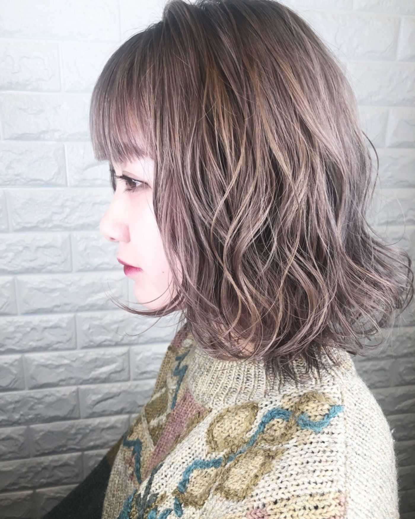 クリーミー系カラーでお洒落上級者さん☆