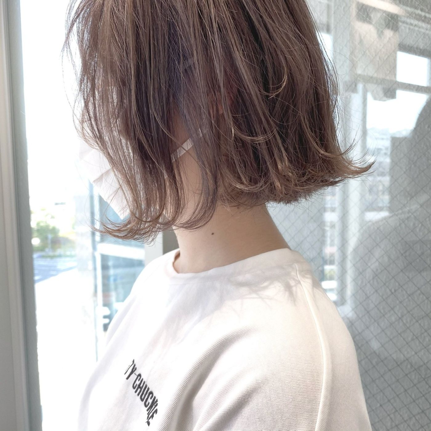 レイヤーを入れた切りっぱなし【レイヤーボブ】